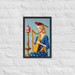 d-Lady Harp Framed poster - Image 2