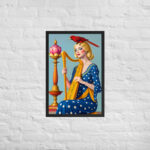 d-Lady Harp Framed poster - Image 4