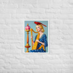 d-Lady Harp Framed poster - Image 10