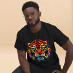 Unisex classic tee Tiger Graffiti - Image 2