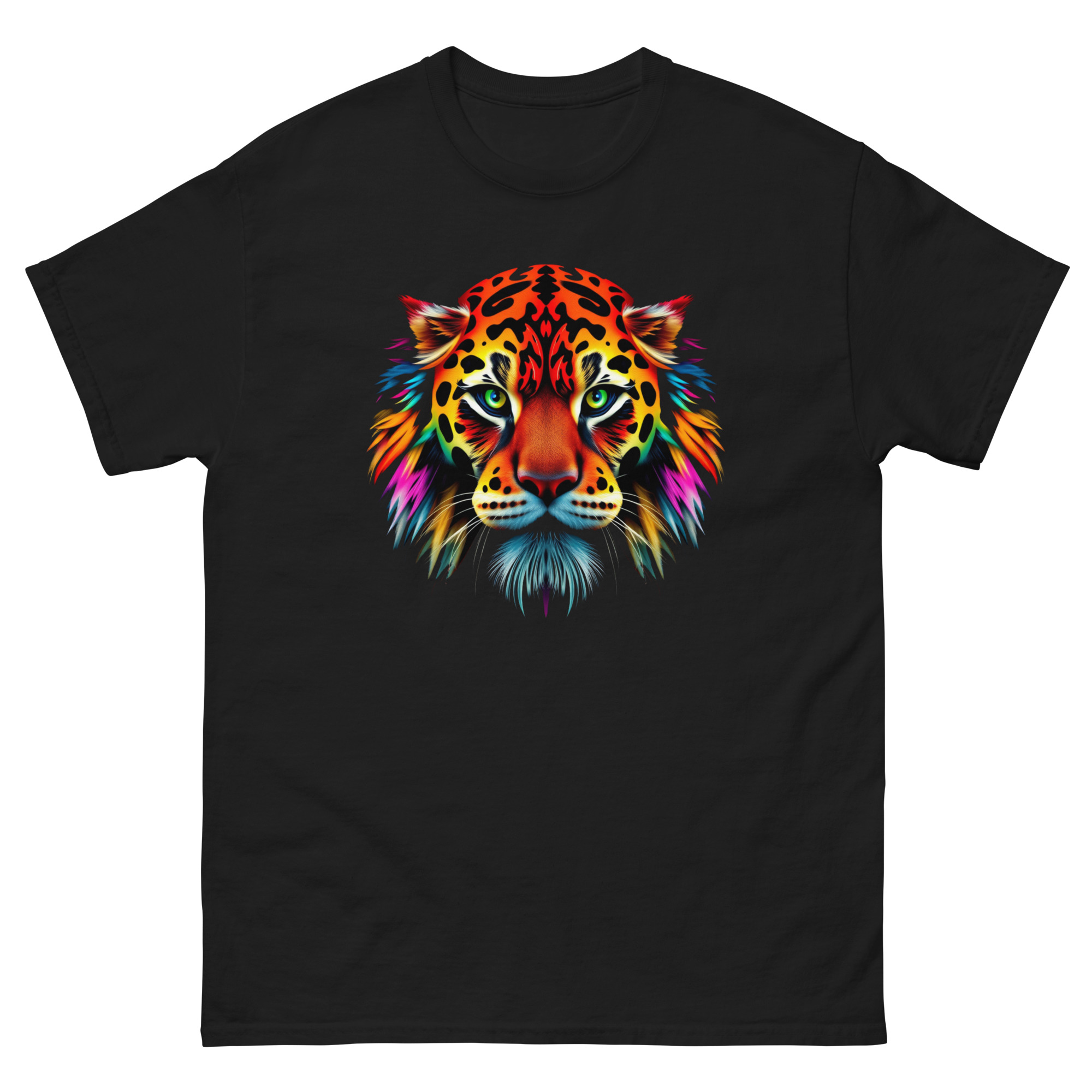 unisex-classic-tee-black-front-68a2343e45f39-1.jpg Unisex classic tee Tiger Graffiti - Image 1