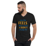 Unisex Short Sleeve V-Neck T-Shirt - Image 5