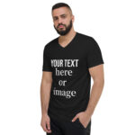 Unisex Short Sleeve V-Neck T-Shirt CHOOSE YOR DESIGN - Image 2